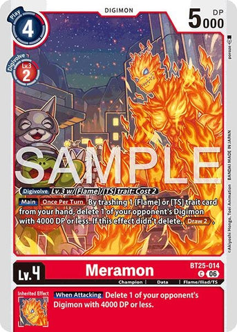 Image for Meramon (BT25-014 C) [Dual Revolution] - Digimon Card Game
