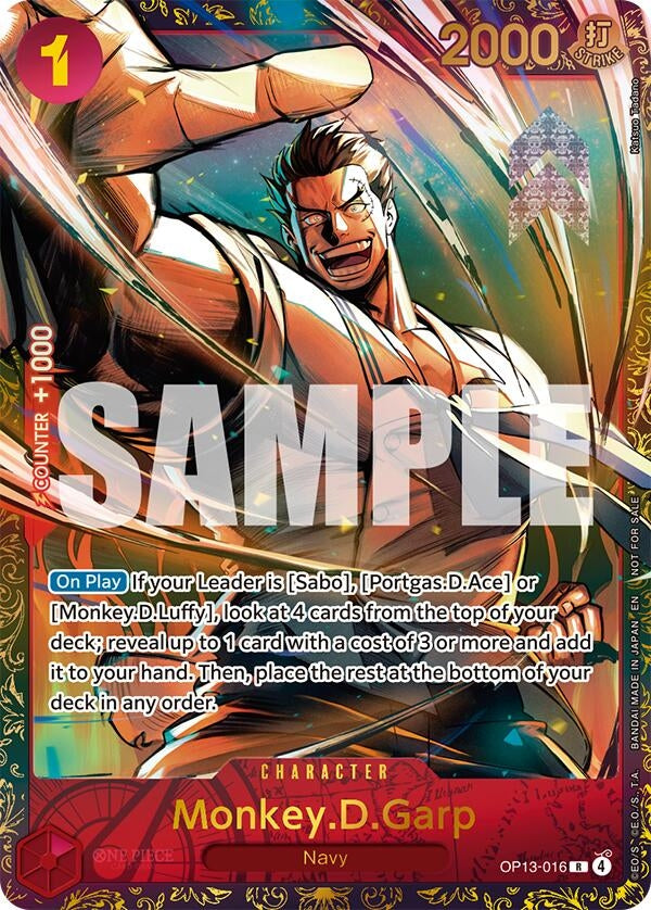 Image for Monkey.D.Garp (Treasure Cup March 2026) (OP13-016) [One Piece Promotion Cards] - One Piece Card Game