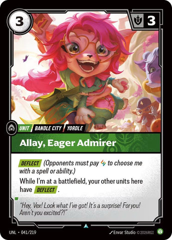 Image for Allay, Eager Admirer (041/219) [Unleashed] - Riftbound: League of Legends Trading Card Game