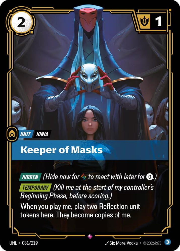 Image for Keeper of Masks (081/219) [Unleashed] - Riftbound: League of Legends Trading Card Game