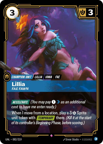 Image for Lillia - Fae Fawn (082/219) [Unleashed] - Riftbound: League of Legends Trading Card Game