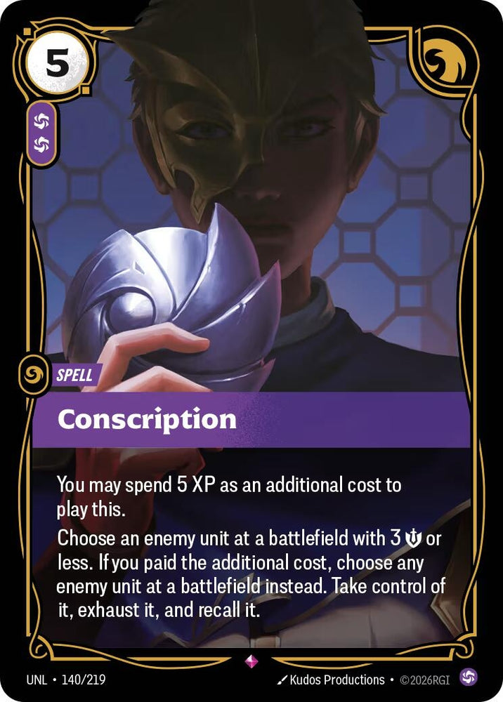 Image for Conscription (140/219) [Unleashed] - Riftbound: League of Legends Trading Card Game