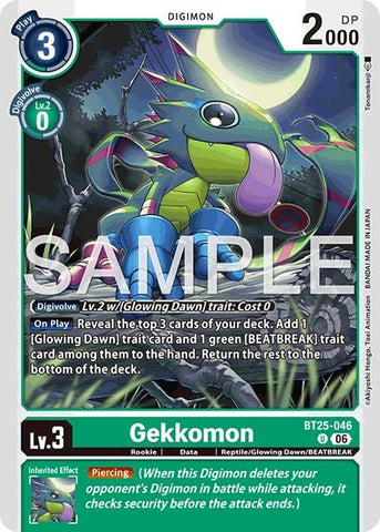 Image for Gekkomon (BT25-046 U) [Dual Revolution] - Digimon Card Game