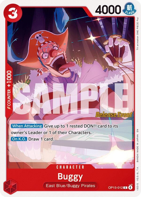 Image for Buggy (OP15-012) [Adventure on Kami's Island Release Event Cards] - One Piece Card Game