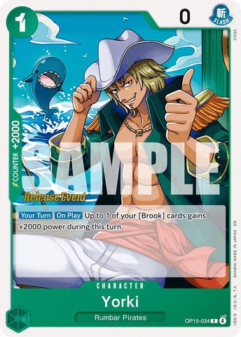 Image for Yorki (OP15-034) [Adventure on Kami's Island Release Event Cards] - One Piece Card Game
