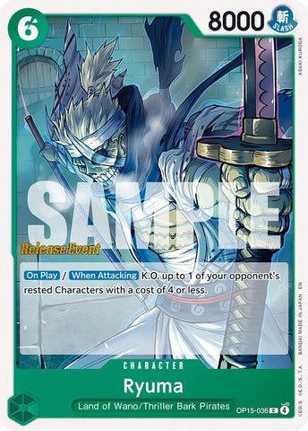 Image for Ryuma (OP15-036) [Adventure on Kami's Island Release Event Cards] - One Piece Card Game