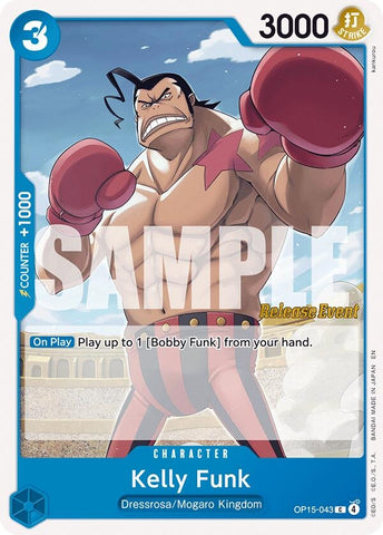 Image for Kelly Funk (OP15-043) [Adventure on Kami's Island Release Event Cards] - One Piece Card Game