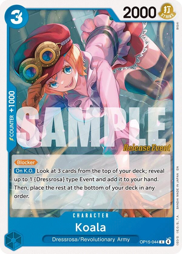 Image for Koala (OP15-044) [Adventure on Kami's Island Release Event Cards] - One Piece Card Game
