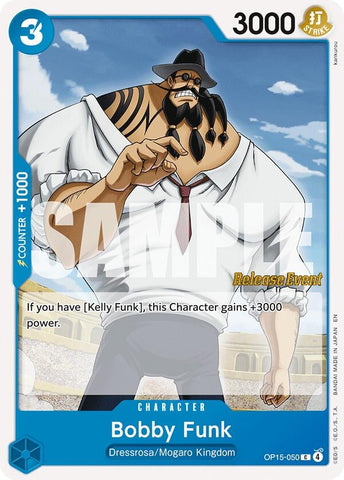 Image for Bobby Funk (OP15-050) [Adventure on Kami's Island Release Event Cards] - One Piece Card Game