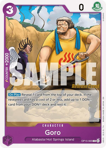 Image for Goro (OP15-065) [Adventure on Kami's Island Release Event Cards] - One Piece Card Game