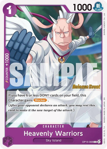 Image for Heavenly Warriors (OP15-068) [Adventure on Kami's Island Release Event Cards] - One Piece Card Game