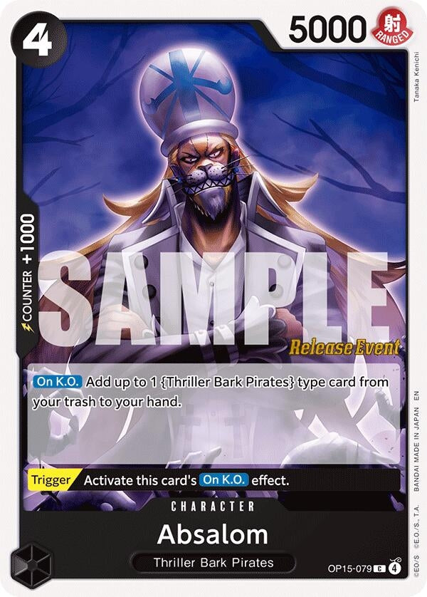 Image for Absalom (OP15-079) [Adventure on Kami's Island Release Event Cards] - One Piece Card Game