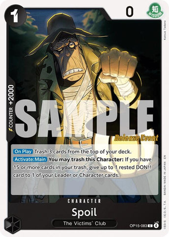 Image for Spoil (OP15-083) [Adventure on Kami's Island Release Event Cards] - One Piece Card Game