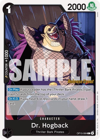 Image for Dr. Hogback (OP15-084) [Adventure on Kami's Island Release Event Cards] - One Piece Card Game