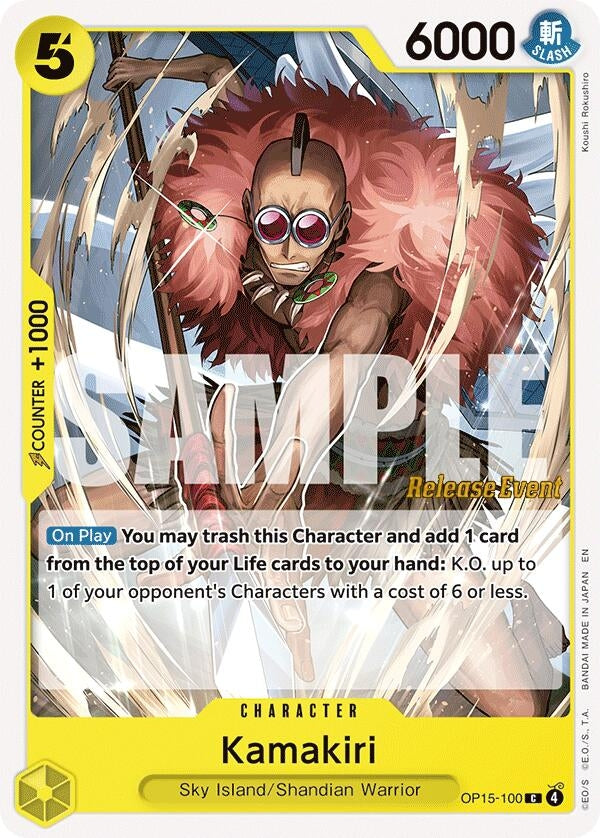 Image for Kamakiri (OP15-100) [Adventure on Kami's Island Release Event Cards] - One Piece Card Game