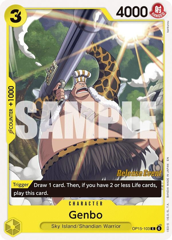 Image for Genbo (OP15-103) [Adventure on Kami's Island Release Event Cards] - One Piece Card Game