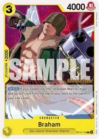 Image for Braham (OP15-110) [Adventure on Kami's Island Release Event Cards] - One Piece Card Game