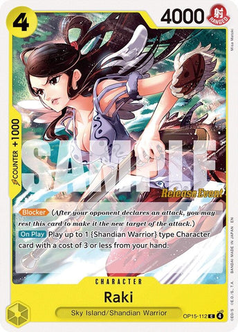 Image for Raki (OP15-112) [Adventure on Kami's Island Release Event Cards] - One Piece Card Game