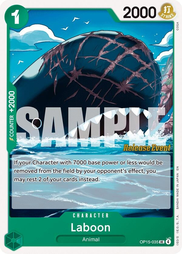 Image for Laboon (OP15-035) [Adventure on Kami's Island Release Event Cards] - One Piece Card Game