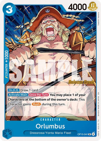 Image for Orlumbus (OP15-041) [Adventure on Kami's Island Release Event Cards] - One Piece Card Game
