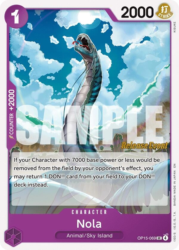 Image for Nola (OP15-069) [Adventure on Kami's Island Release Event Cards] - One Piece Card Game