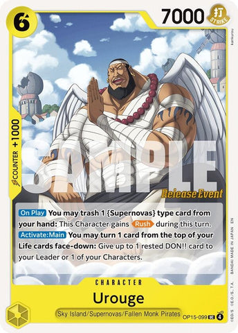 Image for Urouge (OP15-099) [Adventure on Kami's Island Release Event Cards] - One Piece Card Game