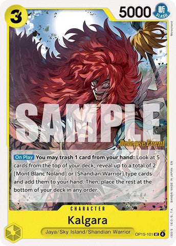 Image for Kalgara (OP15-101) [Adventure on Kami's Island Release Event Cards] - One Piece Card Game