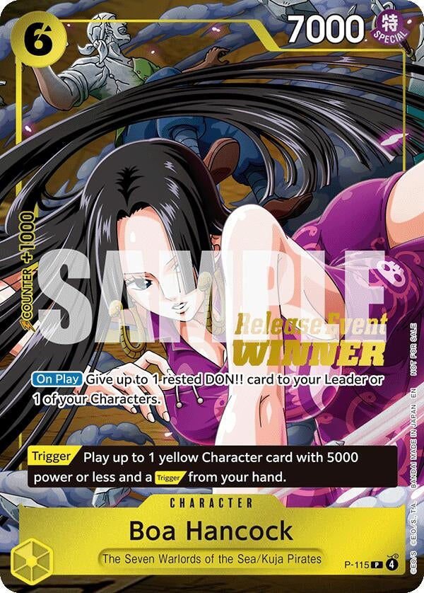 Image for Boa Hancock (OP15 Release Event Winner) (P-115) [One Piece Promotion Cards] - One Piece Card Game