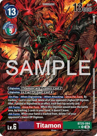 Titamon (Alternate Art) (BT25-084 SR) [Dual Revolution]