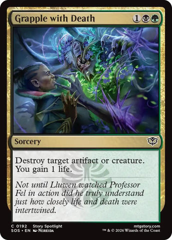 Image for Grapple with Death (192) [Secrets of Strixhaven] - Magic: The Gathering