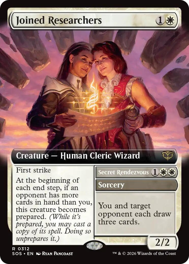 Image for Joined Researchers (Extended Art) (312) [Secrets of Strixhaven] - Magic: The Gathering
