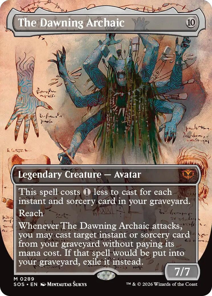 Image for The Dawning Archaic (Borderless) (289) [Secrets of Strixhaven] - Magic: The Gathering