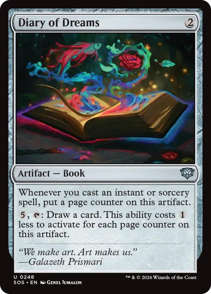 Image for Diary of Dreams (248) [Secrets of Strixhaven] - Magic: The Gathering
