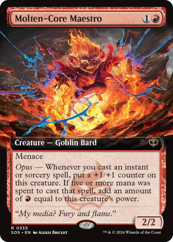 Image for Molten-Core Maestro (Extended Art) (335) [Secrets of Strixhaven] - Magic: The Gathering