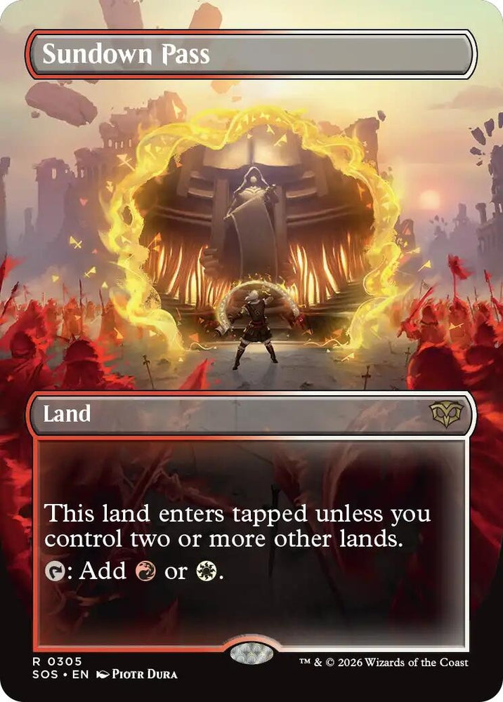 Image for Sundown Pass (Borderless) (305) [Secrets of Strixhaven] - Magic: The Gathering