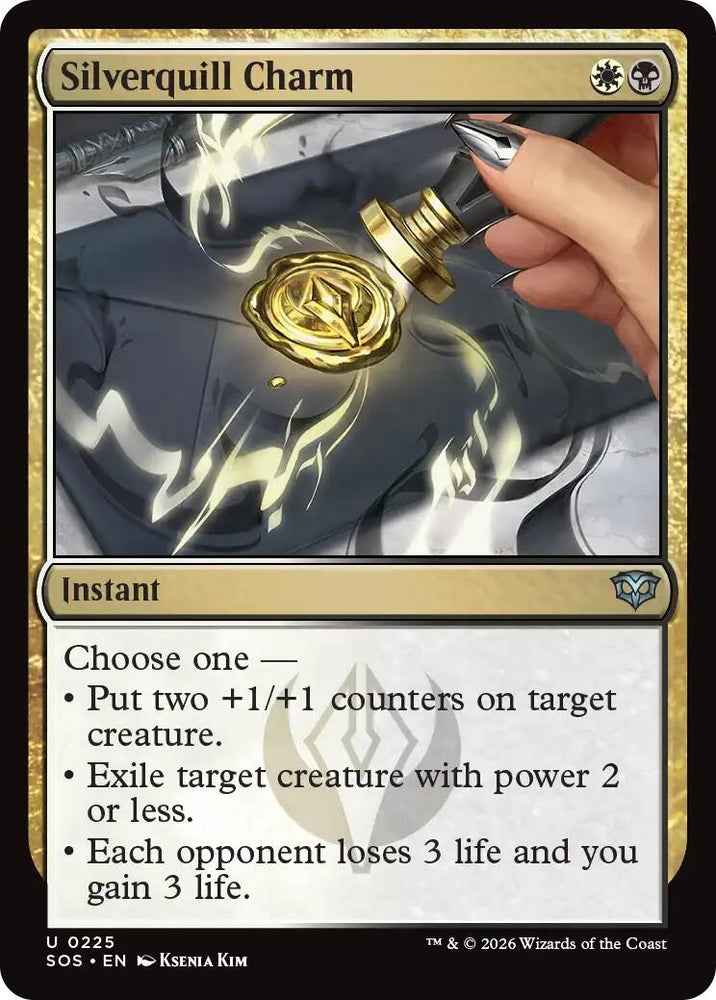 Image for Silverquill Charm (225) [Secrets of Strixhaven] - Magic: The Gathering