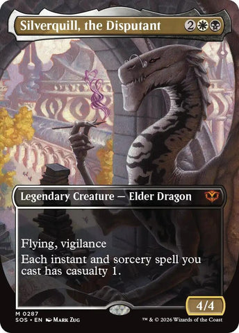 Image for Silverquill, the Disputant (Borderless) (287) [Secrets of Strixhaven] - Magic: The Gathering
