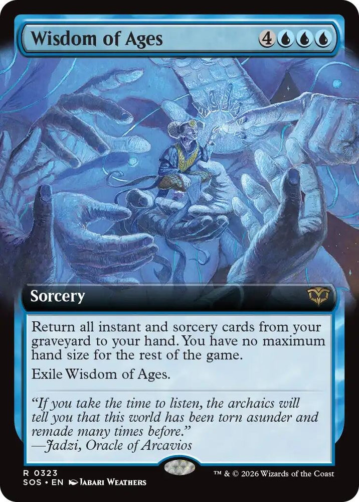 Image for Wisdom of Ages (Extended Art) (323) [Secrets of Strixhaven] - Magic: The Gathering