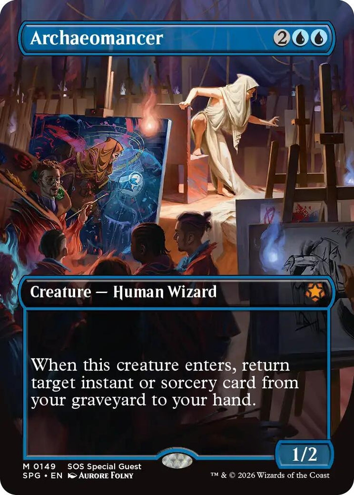 Image for Archaeomancer (Borderless) (149) [Special Guests] - Magic: The Gathering