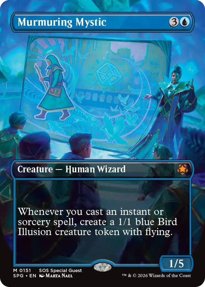 Image for Murmuring Mystic (Borderless) (151) [Special Guests] - Magic: The Gathering