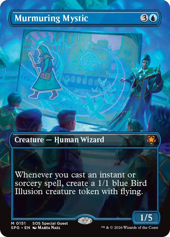 Image for Murmuring Mystic (Borderless) (151) [Special Guests] - Magic: The Gathering