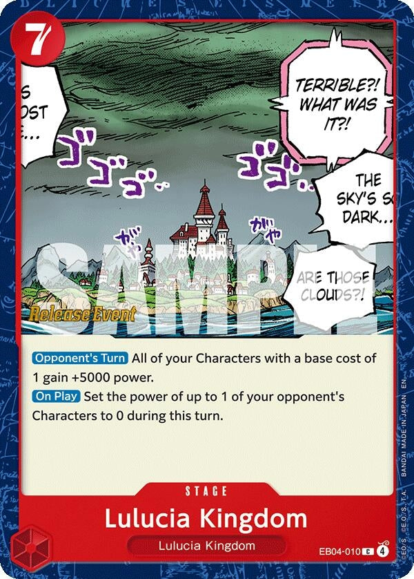 Image for Lulucia Kingdom (EB04-010) [Adventure on Kami's Island Release Event Cards] - One Piece Card Game