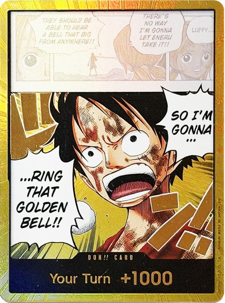 Image for DON!! Card (Luffy) (Gold) [Adventure on Kami's Island] - One Piece Card Game