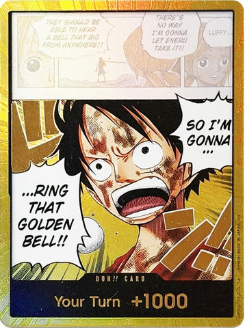Image for DON!! Card (Luffy) (Gold) [Adventure on Kami's Island] - One Piece Card Game