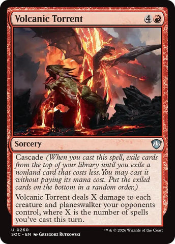 Image for Volcanic Torrent (260) [Secrets of Strixhaven] - Magic: The Gathering