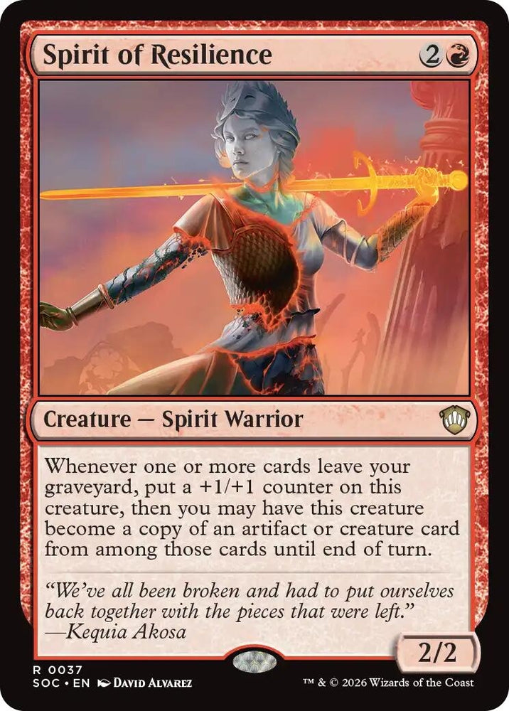 Spirit of Resilience (37) [Secrets of Strixhaven]
