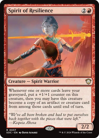 Spirit of Resilience (37) [Secrets of Strixhaven]