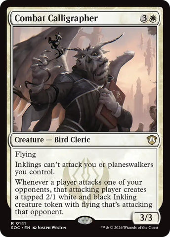 Image for Combat Calligrapher (141) [Secrets of Strixhaven] - Magic: The Gathering