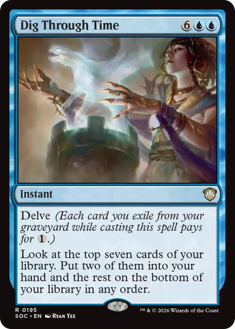 Image for Dig Through Time (195) [Secrets of Strixhaven] - Magic: The Gathering
