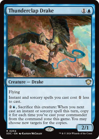 Image for Thunderclap Drake (204) [Secrets of Strixhaven] - Magic: The Gathering